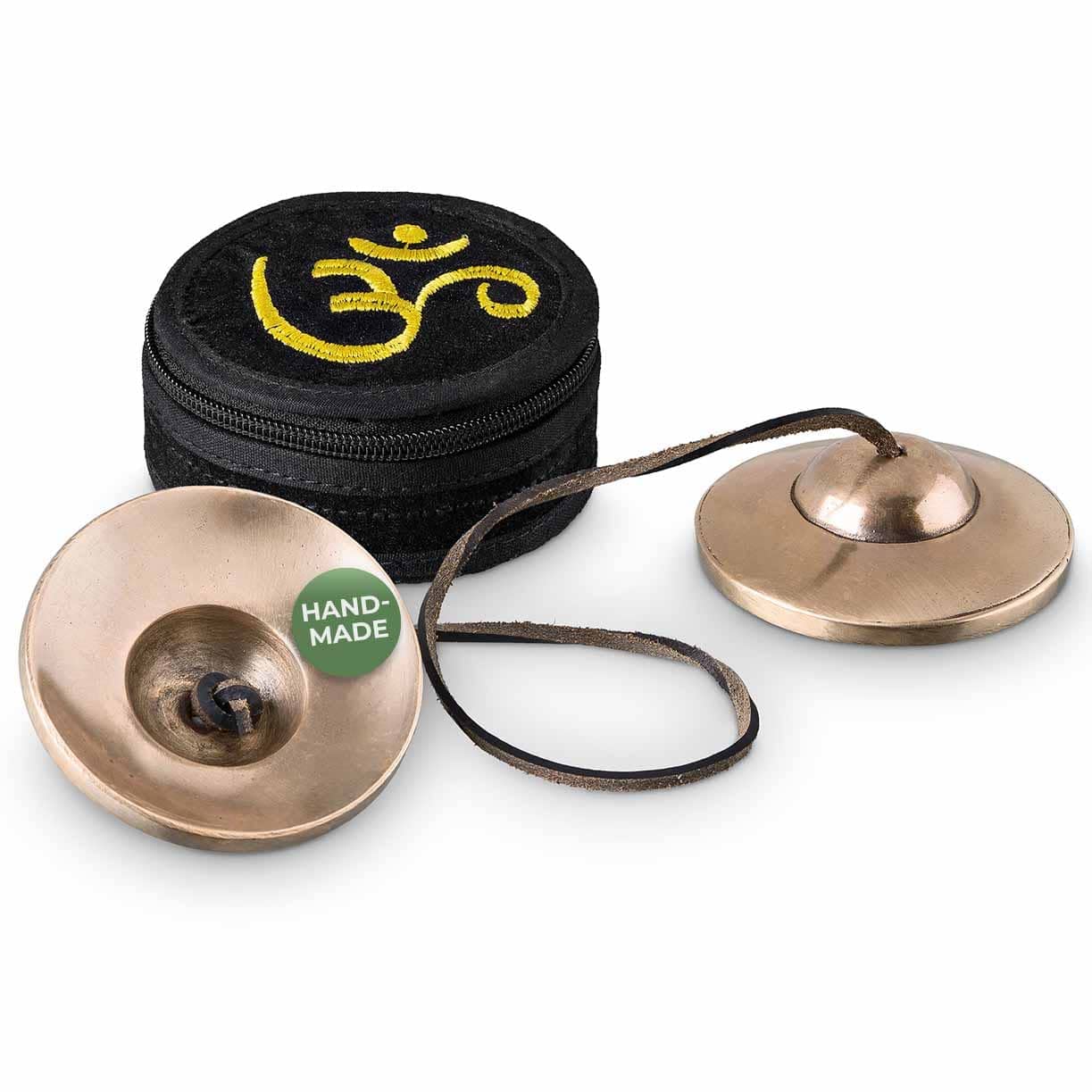 Tibetan cymbals, bright tone, dull without symbols, for meditation (Tingsha), sound massage and sound therapy, diameter 55 mm