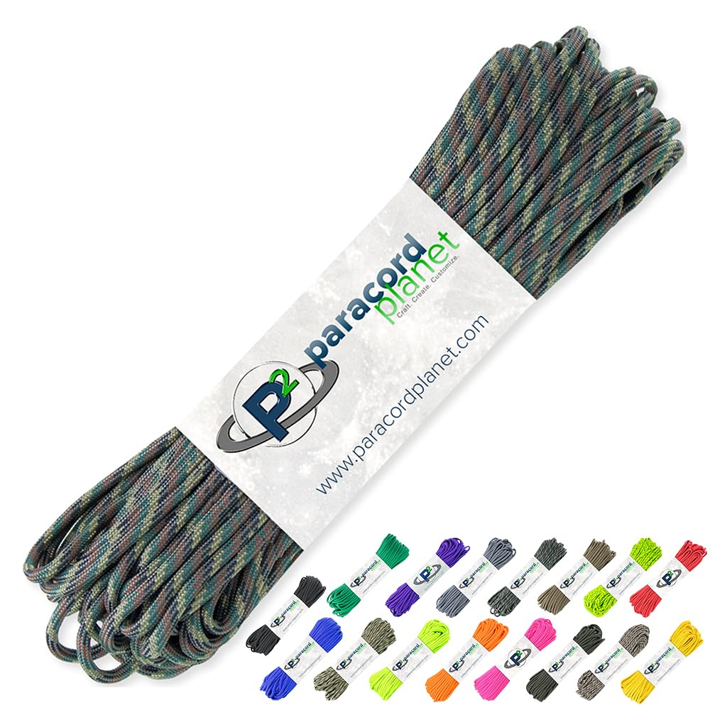 PARACORD PLANET 100' Hanks Parachute 550 Cord Type III 7 Strand Paracord Top 40 Most Popular Colors