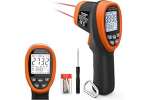 GOYERRNES Pyrometer 30:1 Industrial Bluetooth, -58℉ to 2732℉ Digital High Temp Infrared Thermometer, Non Contact Laser Thermometer Gun, IR Temperature Gauge for Forge Grill (NOT for Human)