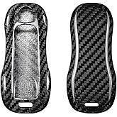 100% Pure Genuine Carbon Fiber Key Fob Cover Sporty Trim for Porsche Panamera 2017+ Cayenne 2018+ and 911 Targa Taycan 2020+