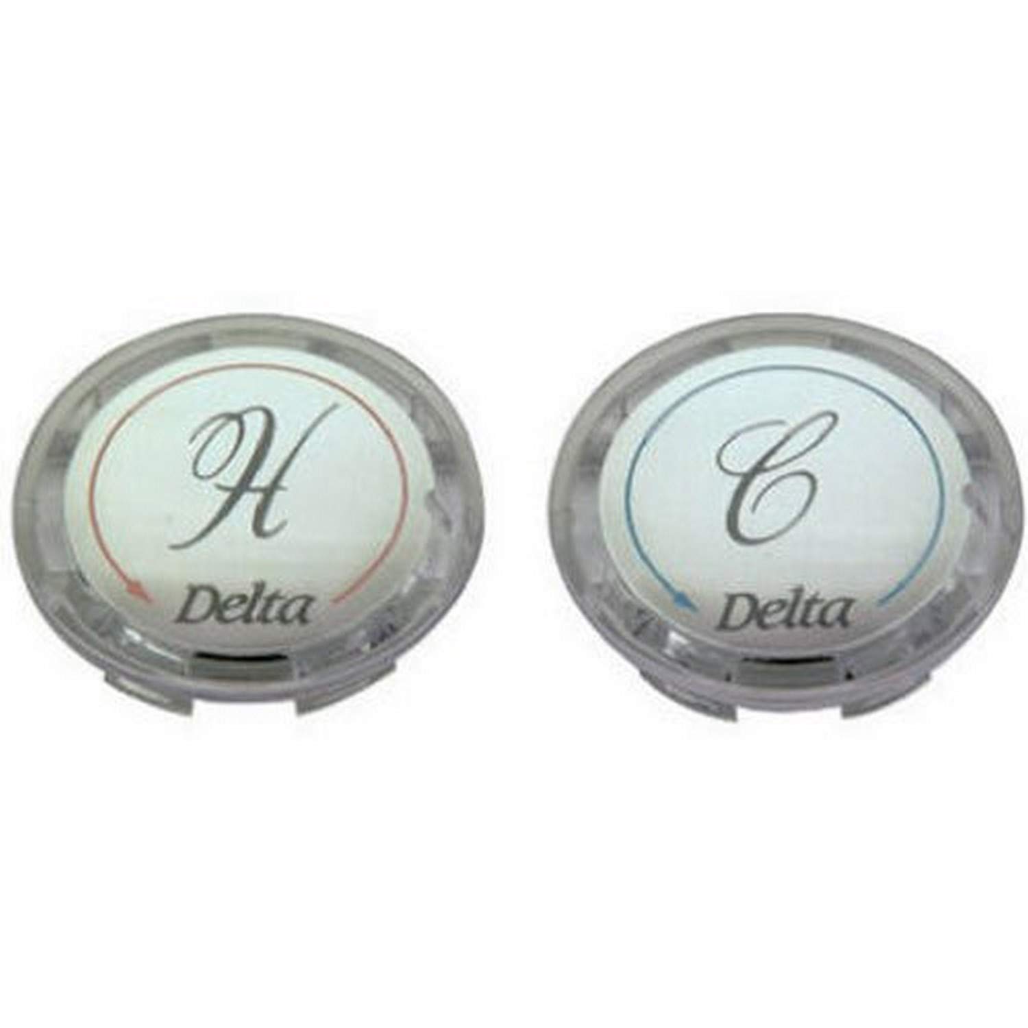 BrassCraft Mfg SHD0254 C Faucet Delta 2 Handle Button Set Clear RP19659