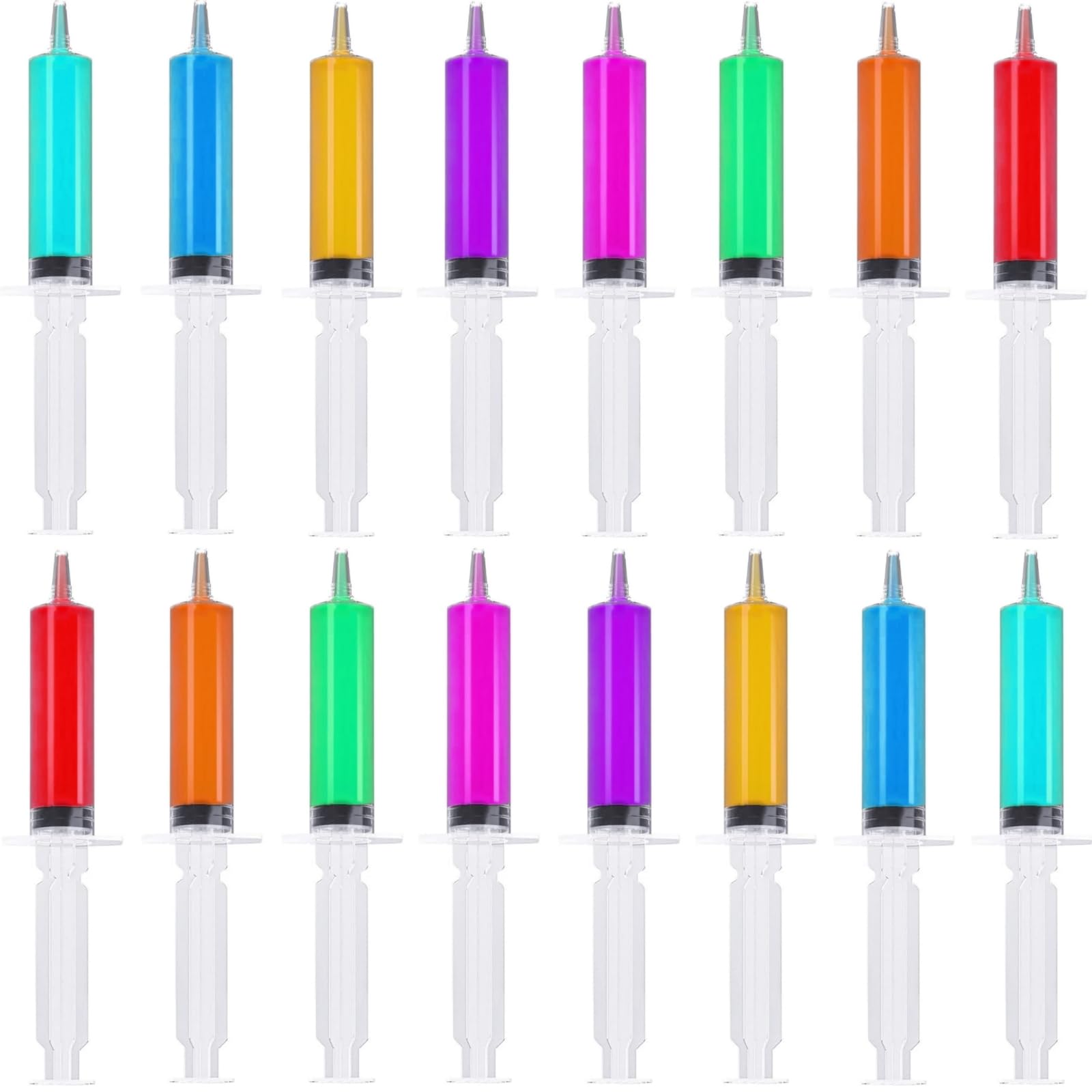 Photo 1 of 100 Pcs Jello Shot Syringes with Tip Cap, 10ml Shot Syringe for Halloween, Thanksgiving, Christmas, Birthday, Graduation, Holiday Party Favor