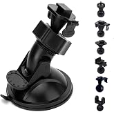 Sportway S10 Pro Dash Cam Suction Mount Holder, 360&deg; Secure Adjustable View | 10pcs Joints for Rove APEMAN CHORTAU Roav Nexar iiwey REXING Z-Edge Old Shark YI... 95% Car Dash Cameras
