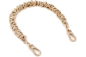 YICHAIN Unique Metal Bag Chains Purse Handles Shoulder Strap Replacement Accessories Charms for Handbags(Gold 16 Inch)