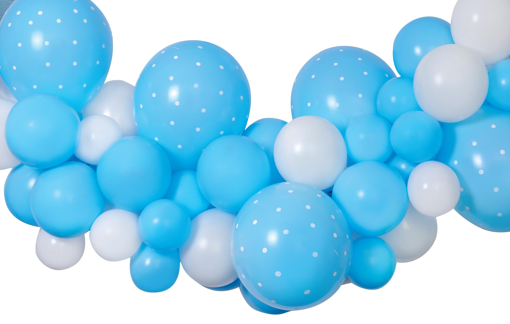 Ciao - Kit Garland Balloons DIY Baby Blue (65 Latex Balloons, 300 cm), Light Blue
