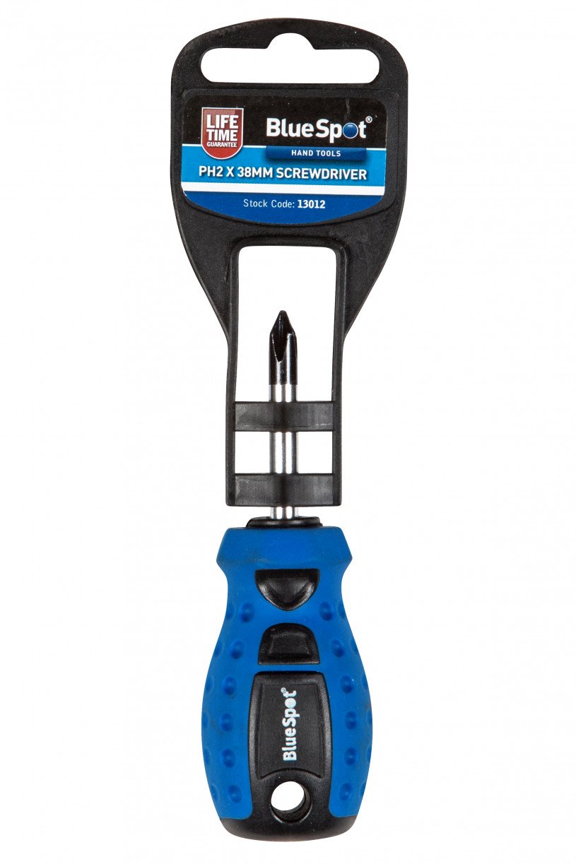 Blue Spot Tools 13012 Screwdriver, Blue, PH2 x 38 mm