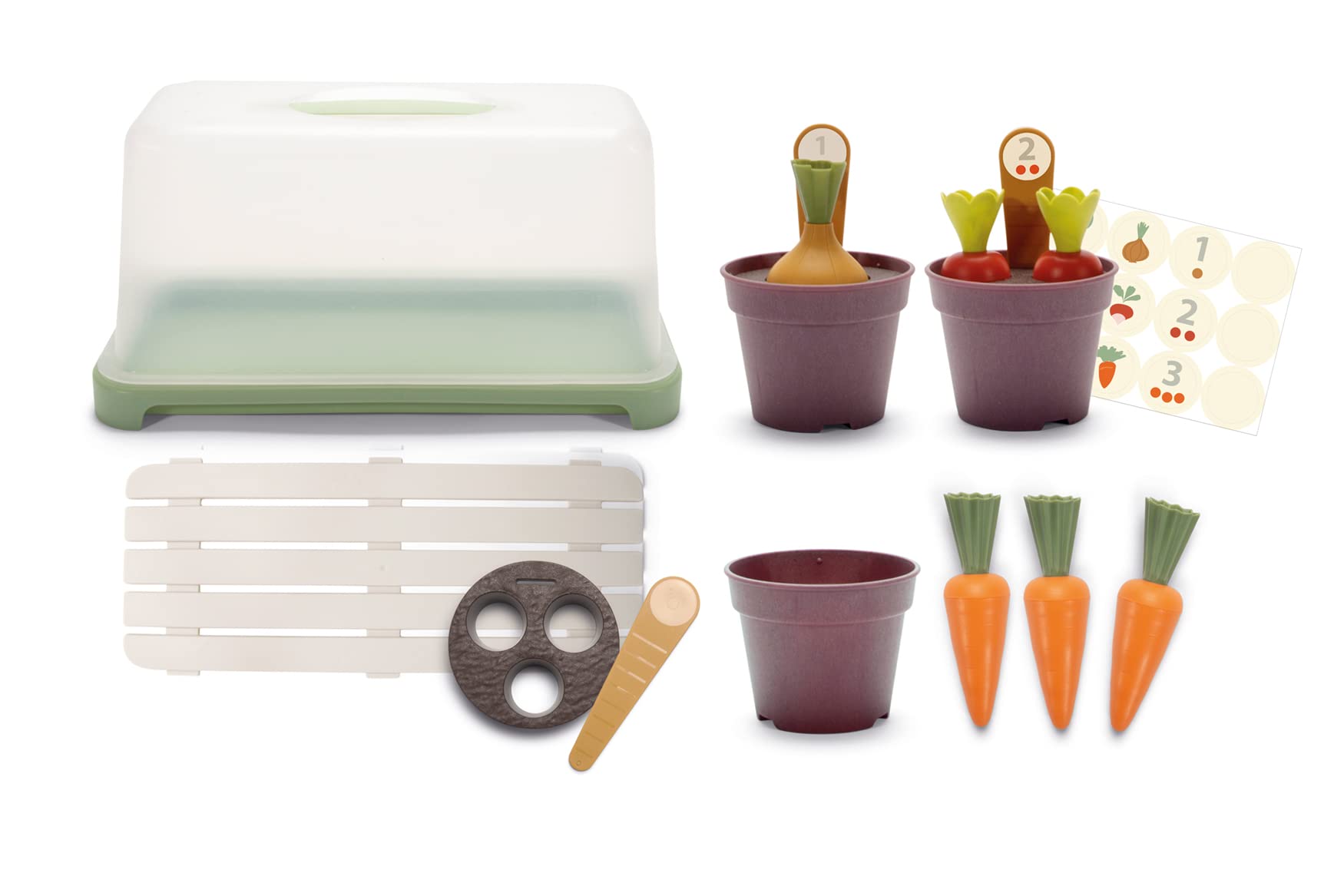 Dantoy Green Garden Mini Greenhouse Set, Age 2+ Years, A Mini Greenhouse Kit that allows children to grow, maintain and nurture their own plants and vegetables.