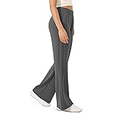 ODODOS Women's Modal Soft Mini Flared Pants with Pockets High Waist Pull-On Casual Lounge Pants-29/31" Inseam