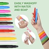 URAQT Face Paint Marker 12 Colors Body Crayons Kit Non-Toxic Kids view 4