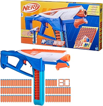 Nerf N Series Infinite Blaster Dart Launcher 80 N1 Darts Battle Belt 40+16