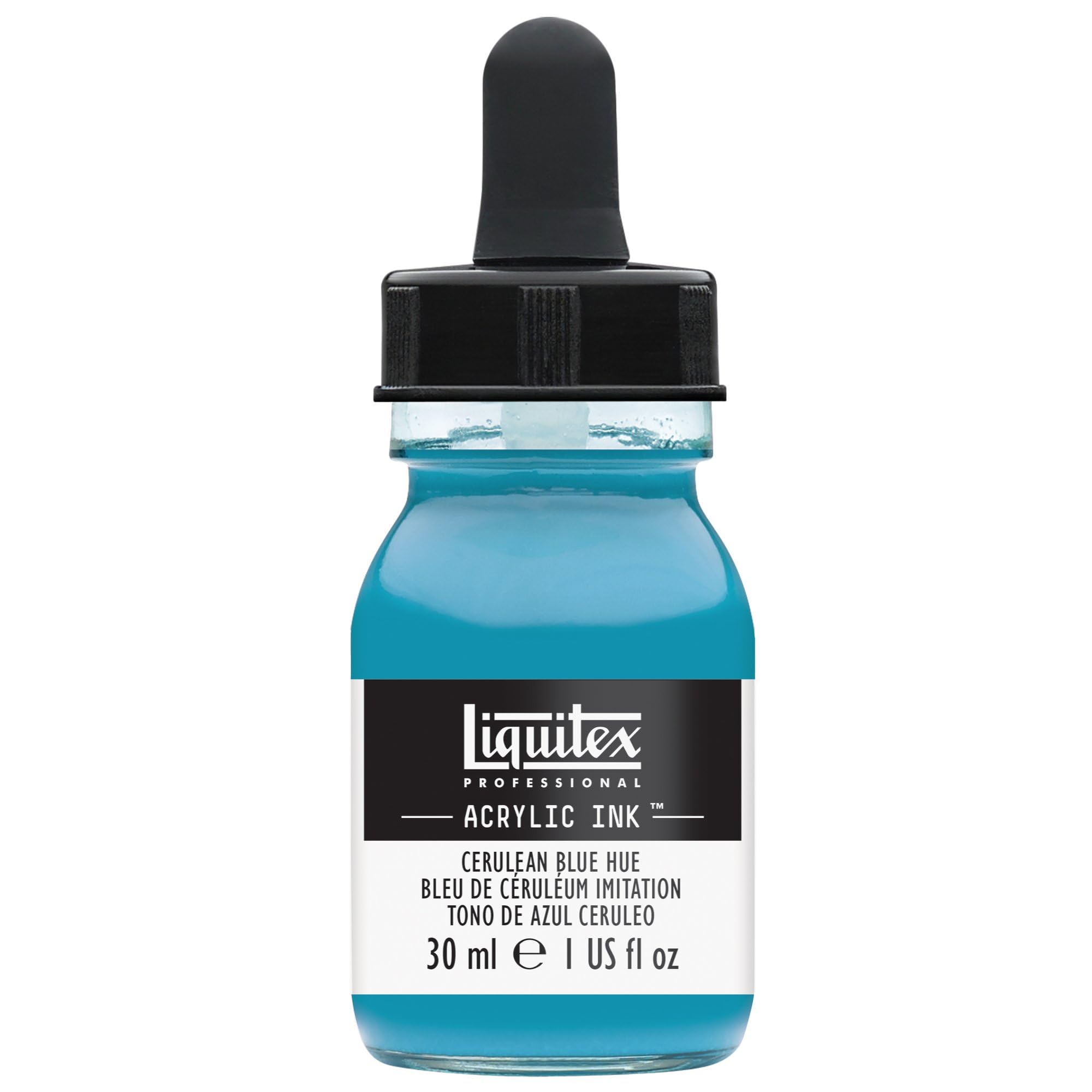 Liquitex 4260470 liquid Professional Acrylic Paints - Ink, Indian ink, 30 ml, highly pigmented airbrush paint, oil blue shade