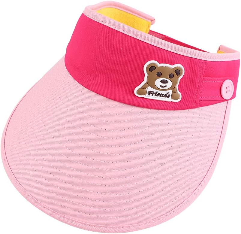 Summer Children Sun Cap Wide Brim Kids Boys Beach Hat Girls Ponytail Cap