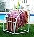 TowelMaid Original Made in The USA Curved 7 Bar Freestanding Outdoor Poolside Towel Rack