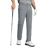MICHEL ROUEN Mens Golf Pants Fleece Lined Water-Resistant Dress Pants Business Casual Outdoor Winter Pants for Men