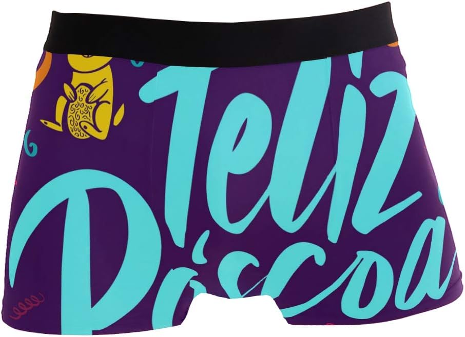 TaTaisu Happy Easter Feliz Pascoa Mens Breathable Boxer Briefs Underwear S M L XL
