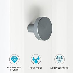 HANIHUA 5 Pack Grey Kitchen Cabinet Hardware: Solid