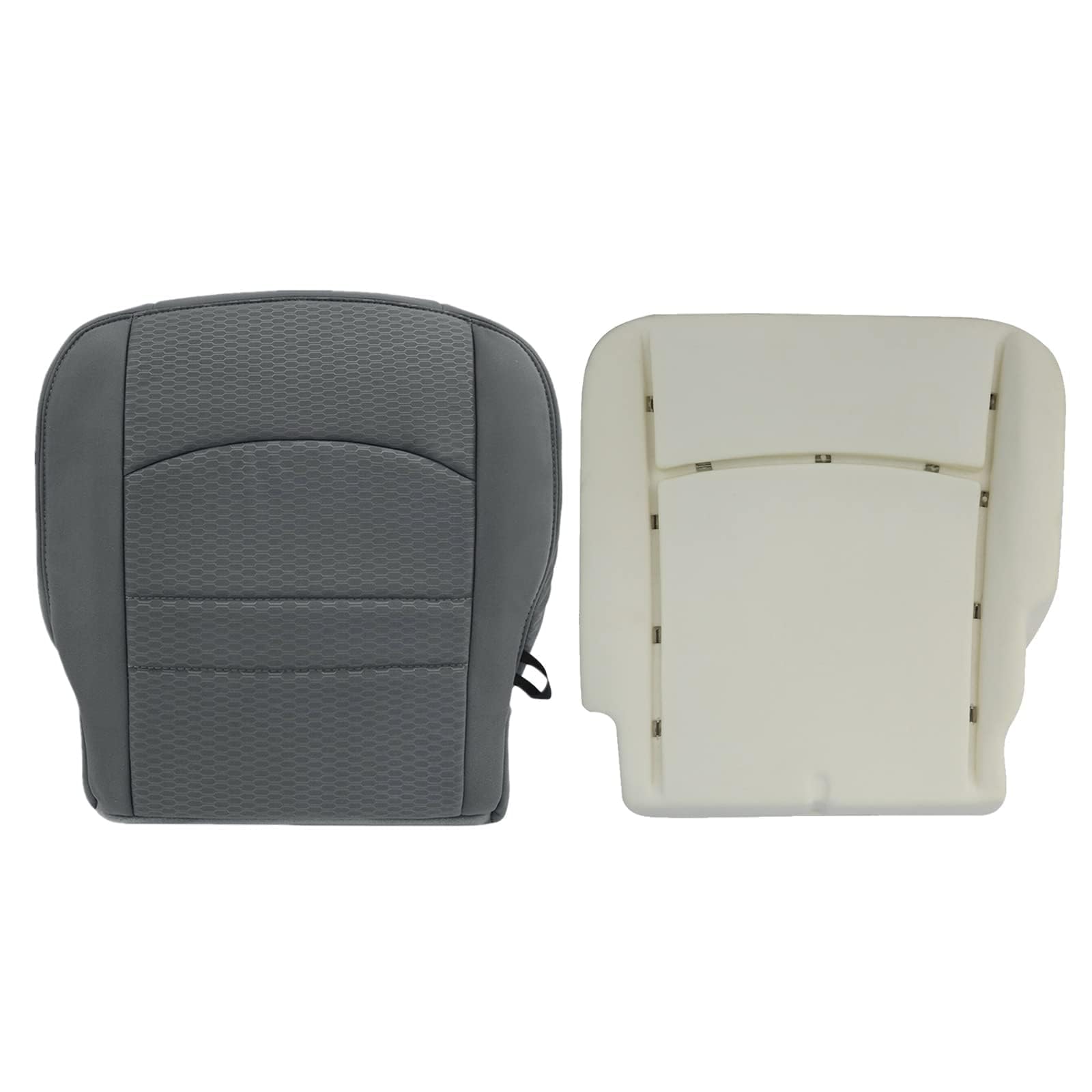 Photo 1 of SecosAutoparts Driver Side Bottom & Foam Cushion Replacement Cloth Seat Cover Gray Compatible with Dodge Ram 1500 2500 3500 4500 5500 2013 2014 2015 2016 2017 2018