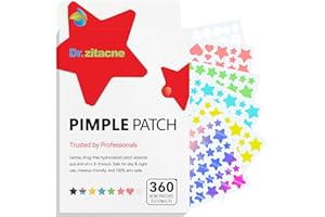 Hydrocolloid Pimple Patches — 360 ct. | Round & Star Shapes • 6 Colours • 5 Sizes (8/10/12/14/16 mm) — Ultra-Thin Acne Dots w