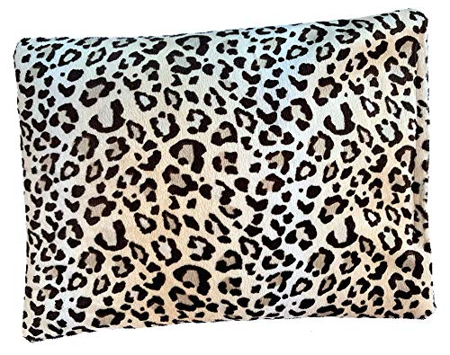 Solayman's Buckwheat Heating Pad- Leopard 10x8" - Moist Heat Therapy Pillow - Cooling and Heating Pads for Back Pain, Joint, Shoulder, Cramps, Muscle Soreness & Migraine Pain Relief - Thumbnail 3