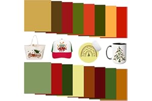 Tintnut Solid Color Sublimation Ink Transfer Sheets - 16 Sheets 12"x10" Chrismas Sublimation Transfer Paper Bundle for DIY Mugs, Tumblers, Key Chain, T-Shirts