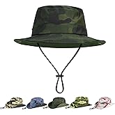 Sun Hats for Kids UPF 50+ Sun Protection Wide Brim Bucket Hat for Boys Girls Lightweight & Breathable Safari Fishing Hat