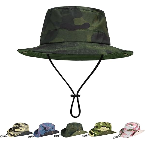 Amazon.com: Kids Boys Camouflage-Sun-Hat Outdoor Bucket-Boys