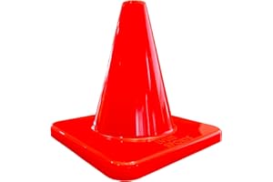 LVL10 SPORTS LVL10 Pro Training Cones - 6" Soccer Training Cones for Sports - for Basketball, Football, Basketball and Agility Drills - Soccer Field Markers That Won't Crack, Slide or Fly