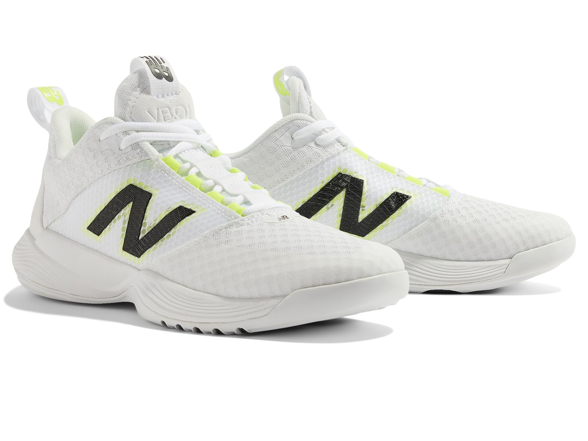 New Balance Women’s FuelCell VB-01 Volleyball Shoe, White/Black/0, 12 M