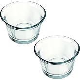 2-Pack Glass Oriole Feeder Cups, Replacement Jelly Bowls for Bird Feeders | 2.44Inch Glass Bowls for Jelly, Nectar or Mealworms, Ideal for Hummingbirds, Goldfinches, Garden and Patio