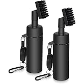 BIVASMWATH Golf Club Brush Cleaner with Water Bottle 7.5 Inches Holds 4 Ounces of Water - 2 Pack Pro Golf Club Cleaner Brush with Heavy Duty Retractable Clip - Golf Accessories