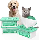 PUPMATE Pet Wipes for Dogs &amp; Cats, Extra Moist &amp; Thick Grooming Puppy Wipes with 100 Fresh Counts, Aloe Vera/Nature