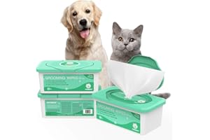 PUPMATE Pet Wipes for Dogs & Cats, Extra Moist & Thick Grooming Puppy Wipes with 100 Fresh Counts, Aloe Vera/Nature