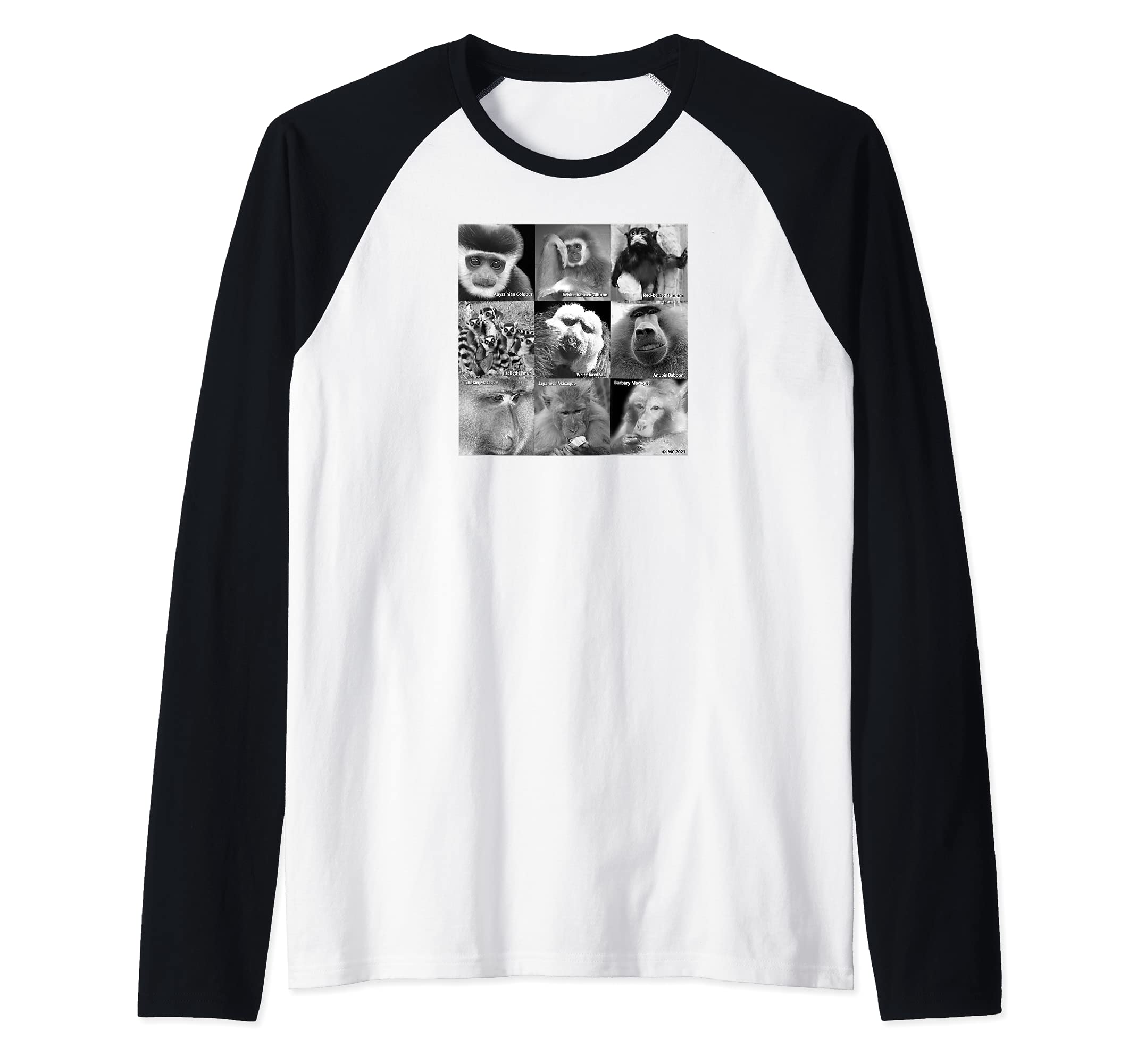 Primate Photos Raglan Baseball Tee