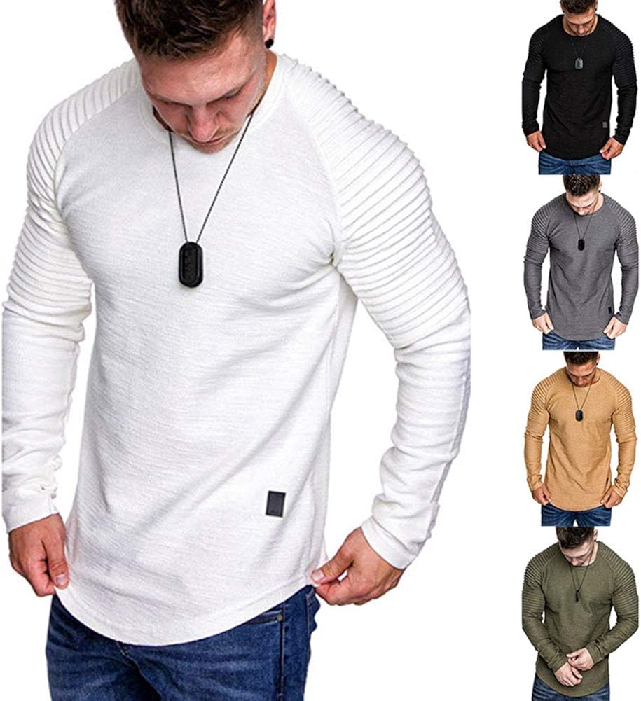 lexiart Mens Fashion Athletic Hoodie Shirts Casual Sport Pullover Solid Color Sweatshirt: Clothing