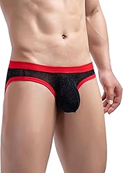 FEOYA Men's Bulge Bikini Briefs Breathable Pouch