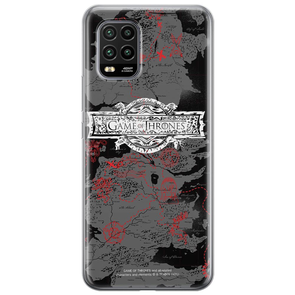 ERT GROUP mobile phone case for Xiaomi MI 10 LITE original and officially Licensed Game of Thrones pattern 010 optimally adapted to the shape of the mobile phone, case made of TPU