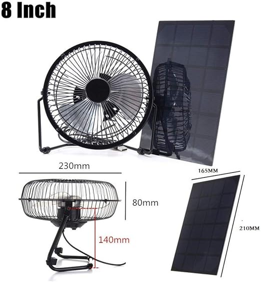 Ventilador con luz solar | Los mejores ventiladores del mercado.