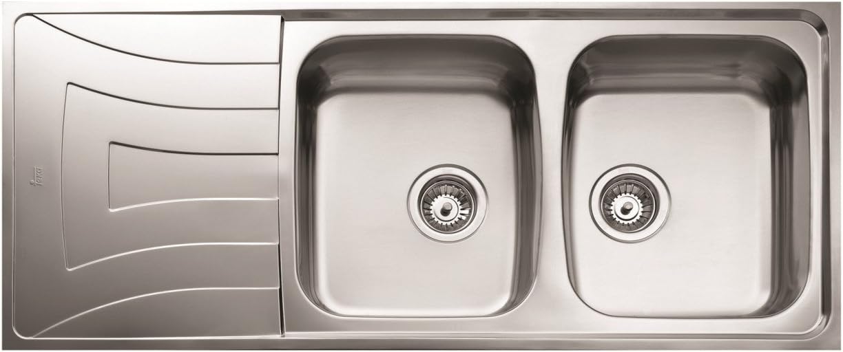 fregadero 2 senos teka