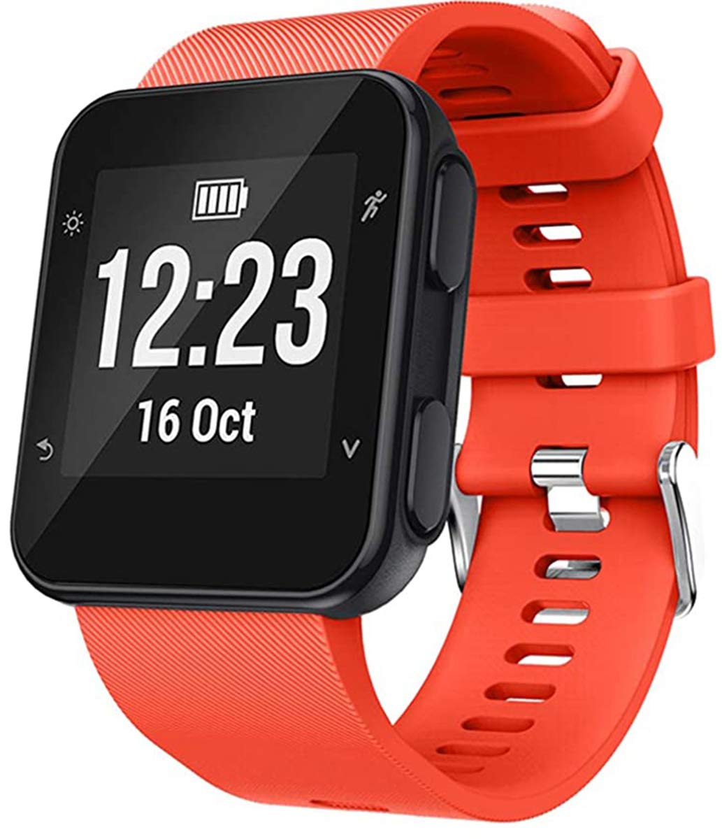 Shieranlee Band Compatible with Garmin Forerunner 35, Soft Silicone Watch Band Replacement Strap, for Garmin Forerunner 35 Smart Watch, Fit 5.11-9.05 Inch (130mm-230mm) Wrist