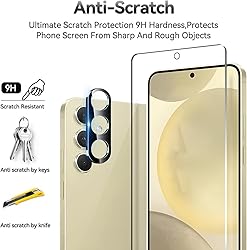 Galaxy S24 Screen Protector, 3 Pack Galaxy S24