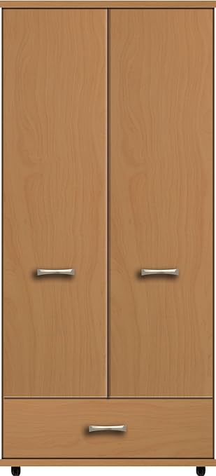Colourways 2 Door 1 Drawer Kids Tallboy Wardrobe Amazon Co Uk