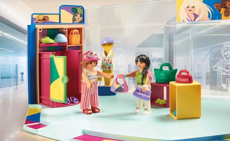 71534 Boutique de vêtements - MyLife - Comprend Trois Personnages, Une Caisse, Une vitrine et des Accessoires - Dès 5 Ans