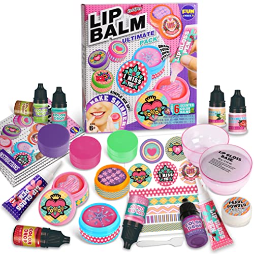 All Natural Lip Balm Kit For Girls, FunKidz Lip Gloss Making Kit For