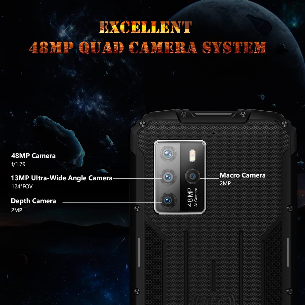 OUKITEL WP10 5G Rugged Smartphone Unlocked, 8000Mah Battery 18W Fast Charging, 6.67