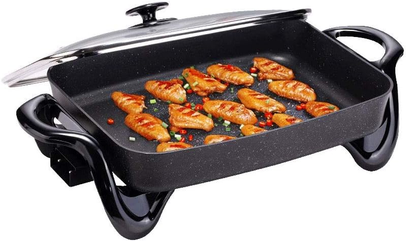 review UXZDX CUJUX Multi Function Household Electric Grills Electric Griddles Hot Pot BBQ Machine Non Stick Pan