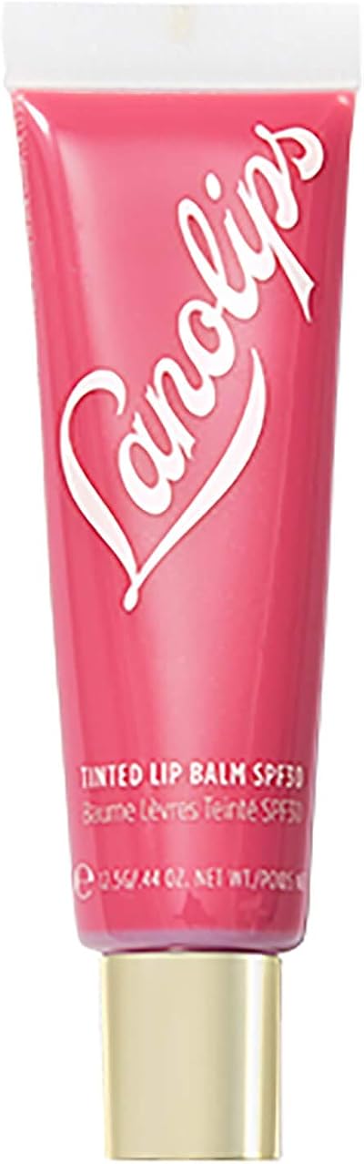 Lanolips Tinted SPF30 Balm Rhubarb 12.5g - Moisturizing Pink Shine Lip Balm