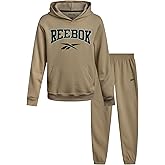 Reebok Boys Sweatsuit Set - 2 Piece Soft Fleece Pullover Hoodie Sweatshirt and Matching Jogger Sweatpants for Boys (4-12)