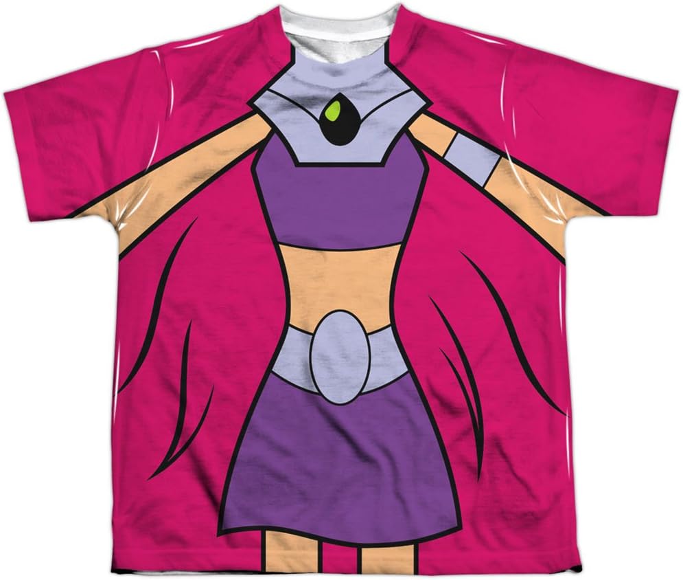 Teen Titans Go! Starfire Uniform Boys Youth Front/Back Print T-Shirt Tee