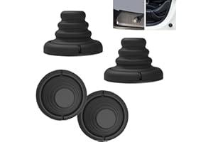 MOXRUQ 4 PCS Car Silicone Cushion Pads, Airbag Shock Absorber, Car Door Anti-Collision Buffer, Universal for Cars Trucks (Black)
