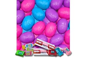SWEETSOME Hersheys Easter Favorites Assorted Candy Filled Plastic Eggs - Pre-Filled Easter Surprise Eggs Great for Egg Hunts & Basket Stuffers – Incudes Iconic Candy Brands- Bulk Pack (12 Eggs)